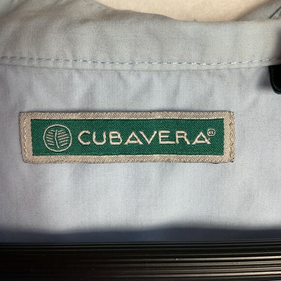 Cubavera Button Up Embroidered Shirt Adjustable Waist lot of 2 Black Blue XXL - Picture 11 of 15